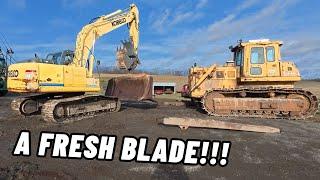 Road trip for a New Dozer Blade | Pickup and Installation of TD25G Blade