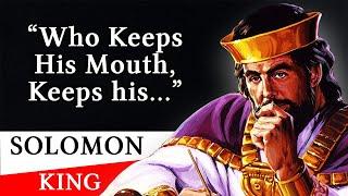 KING SOLOMON - Powerful QUOTES That Will Change Your Life