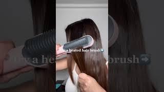 Instead of using a hair straightener, try this instead #flatiron #hairtips #hairstyling