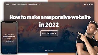 How to make responsive website using HTML, CSS and Bootstrap in 2022 | Code & deploy