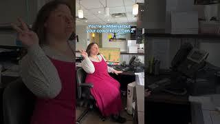 ️ When A Millenial Has A Gen Z Co-Worker #funnyvideos  #genz  #millenials