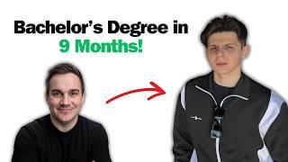 He earned his Bachelor's Degree in just 9 MONTHS... Here's how (Adrian's Story)