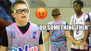 COLTON CLEVENGER WANTS ALL THE SMOKE!! 6th Grade AAU Game Gets PHYSICAL!