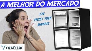 Geladeira 12v igual a essa não existe ! Resfriar 153 Litros Frost Free Inverse