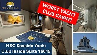 The Worst Cabin We’ve Stayed In? | MSC Seaside | Inside Suite | Cabin 16019 | July 2024