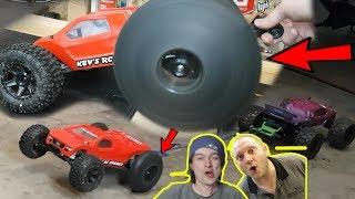 12 RC Car Tug Of WAR Lots of carnage 8s Steve VS me loool