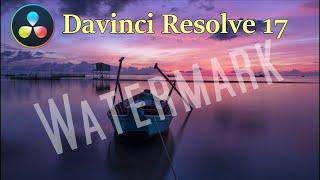 Davinci Resolve 17 Add a Non-Destructive Watermark