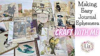 Junk Journal Ephemera / Craft With Me / Pocket Ideas / DIY / Digital Collage Club DT / BeeBeecraft