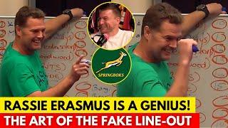 HANDRE POLLARD EXPOSES RASSIE ERASMUS' CLEVER RUGBY PRANK | SPRINGBOKS NEWS