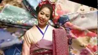 (Gonyi Aye Kyaw Miss Myanmar International 2013 ) Japanese Textile Komon Koubou commercial