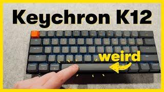 Keychron k12 Review, Unboxing, and Sound Test // SOUNDS WEIRD