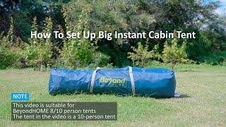 User Guide | BeyondHOME 8/10-Person Instant Cabin Tent