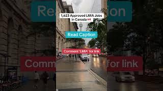 LMIA available jobs in Canada | visa sponsorship jobs in Canada | LMIA approved jobs in Canada list