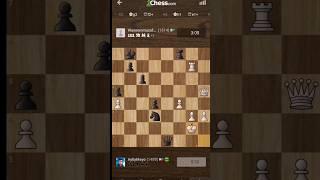 He blundered his Queen #short