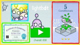 Lightbot Programming Puzzles - CONDITIONALS All Levels