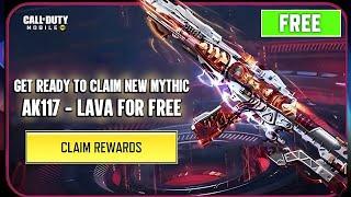 Finally Free Mythic Gun in CODM - Mythic AK117 Lava Teaser COD Mobile