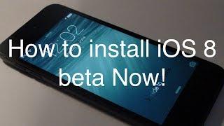 How to install iOS 8 beta NOW!