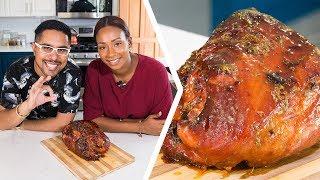 How To Bake A Honey-Thyme Glazed Ham | Foodie Nation