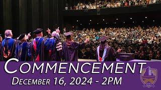 December Commencement 2024 - 2:00 PM