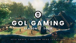 Valheim GOL Gaming Season 2 Server Tour | Community Hub, Epic Builds & Custom Boss Locations!