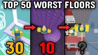 TOP 50 WORST TOWER FLOORS IN JTOH (my opinion)