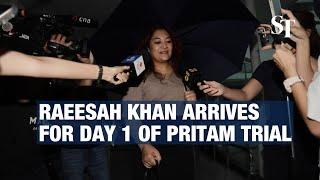 Raeesah Khan arrives at State Courts for day 1 of Pritam trial