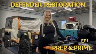 Land Rover Defender Restoration EP1 - Prep & Prime