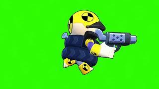 Brawl Stars Running Crash Test Darryl Green Screen