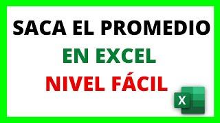  COMO SACAR PROMEDIO EN EXCEL PARA PRINCIPIANTES | FACIL Y  RÁPIDO