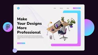 How To Design a Professional UI Banner For Portfolio Website in Figma | Learn Figma From Scratch