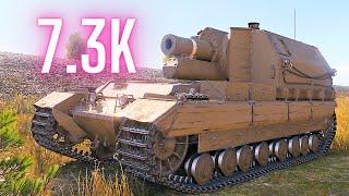 World of Tanks Conqueror Gun Carriage  7.3K Damage & 6K & 6K damage ( Arty 3x )