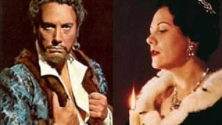 RENATA TEBALDI & MARIO DEL MONACO  " O TERRA ADDIO " AIDA ( GIUSEPPE VERDI )
