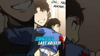 Jinwoo Last Arise. Solo Leveling Season 2 #sololeveling #sungjinwoo