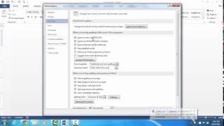 Accessing Proofing Options and Autocorrect Word 2013 PC