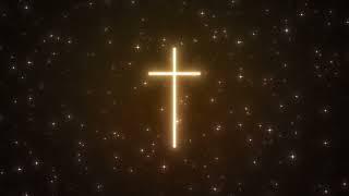 The Glowing Cross in a Starry Sky || 1 Hour Worship Background