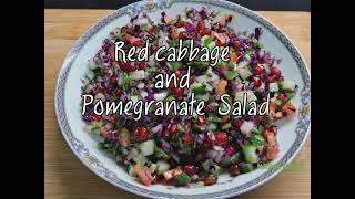 Red Cabbage and Pomegranate Salad