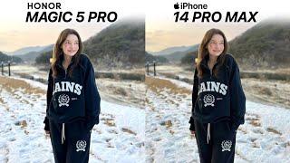 Honor Magic 5 Pro VS iPhone 14 Pro Max Camera Test Comparison