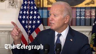 Biden shouts at reporters, confuses Mexico with Egypt as he defends mental competence