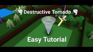 Destructive Tornado Tutorial (Mobile Friendly) | Build A Boat For A Treasure