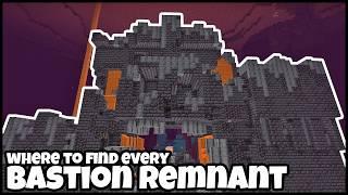 Where To Find ALL 4 BASTION REMNANTS In MINECRAFT