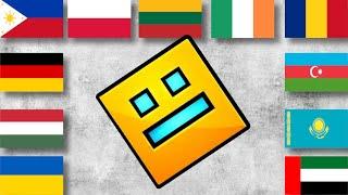 Geometry Dash in different languages meme