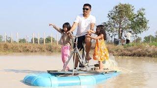 Amazing DIY - PVC boat handmade - Khmer invention (Second edition)