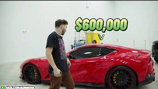 Adin Ross shows off his new $600k Ferrari 812!