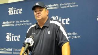 2011 Rice-Tulsa postgame press briefing -- Coach Bailiff