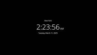  LIVE | Clock / Time in New York now / LIVE New York / what time is it now