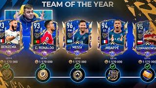 ЕЕ !! 96 МЕССИ в НАБОРАХ КОМАНДЫ ГОДА за FIFA POINTS в FIFA MOBILE 22 TEAM OF THE YEAR - ЛАКЕР ГОДА!