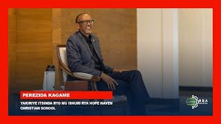 Perezida Kagame yakiriye itsinda ryo mu Ishuri rya Hope Haven Christian School