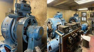 1960s Westinghouse High-Speed Elevator Machine Room