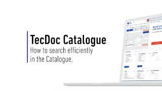 TecDoc Catalogue - How to search efficiently in the TecDoc Catalogue