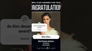 A star, indeed! Virtually applauding #KimChiu for her38TH PMPC STAR AWARDS FOR TV nominated